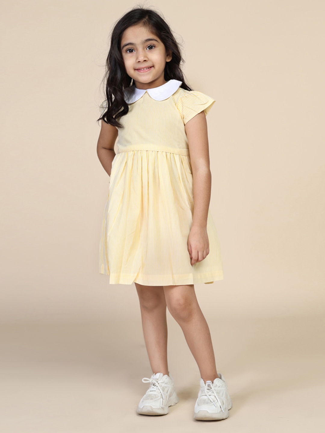 

Biglilpeople Yellow A-Line Dress