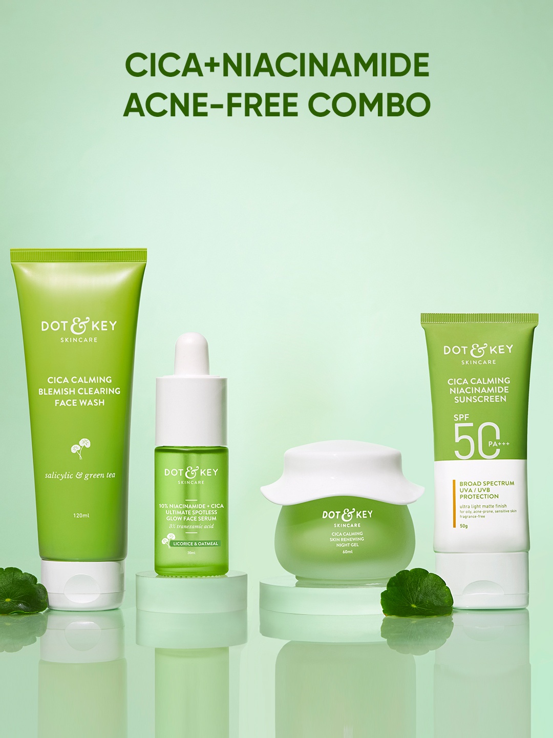 

DOT & KEY Niacinamide & Cica Calming Skin Care Gift Set, Green
