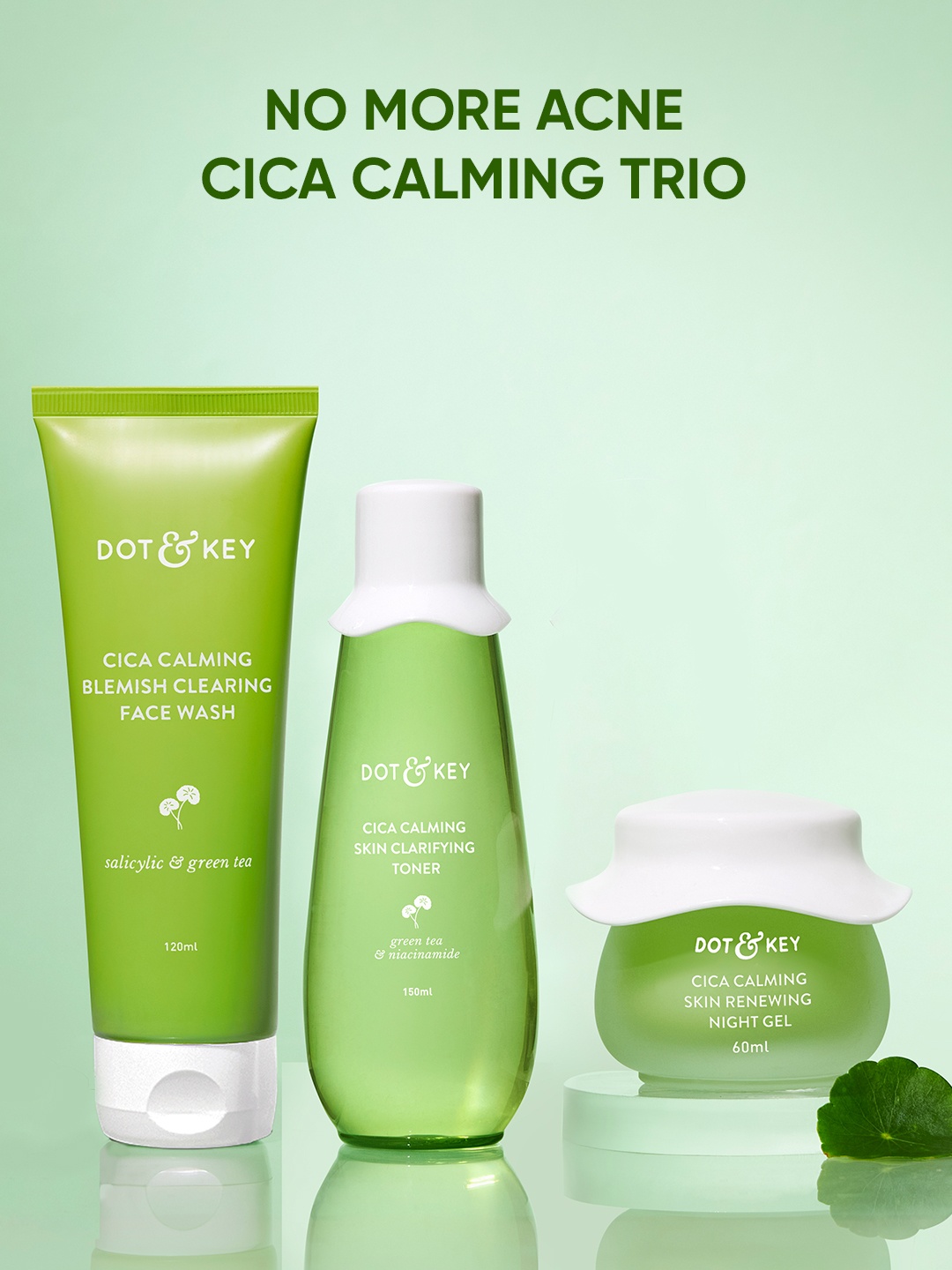 

DOT & KEY Niacinamide & Cica Calming Skin Care Gift Set - 310ml, Green