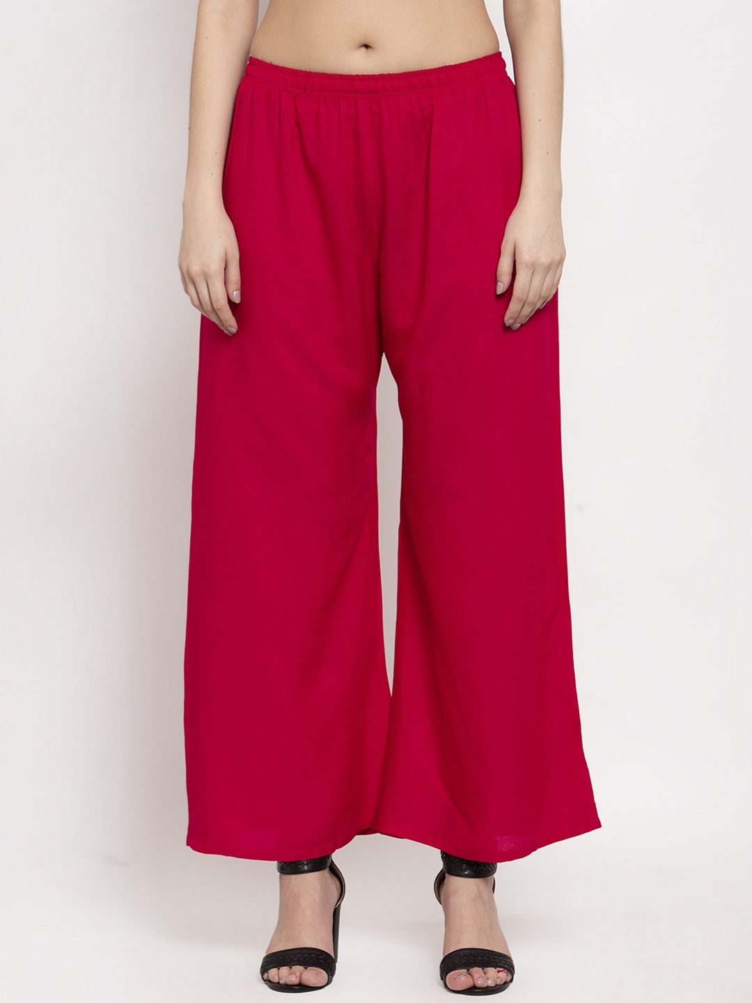 

borse lele Women Chambray Palazzos, Red