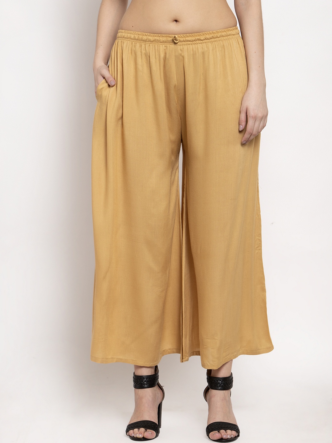 

borse lele Women Chambray Palazzos, Beige
