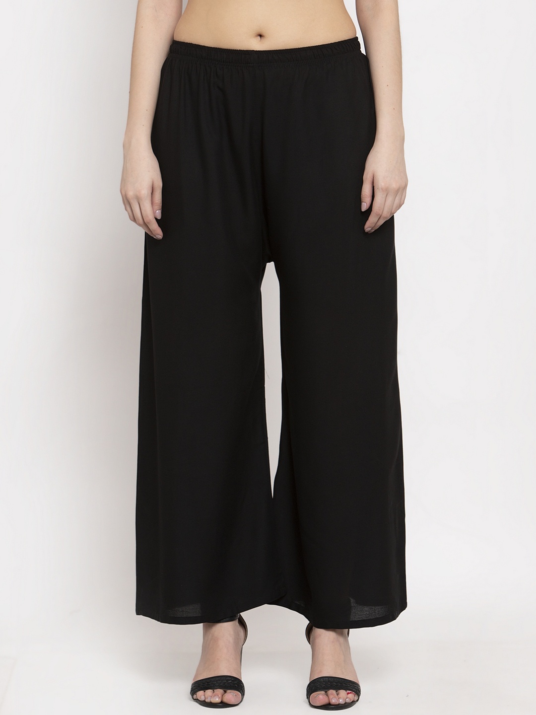 

borse lele Women Chambray Palazzos, Black