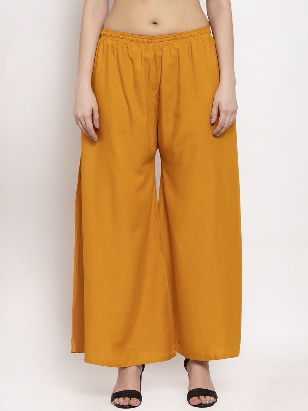 

borse lele Women Chambray Palazzos, Mustard