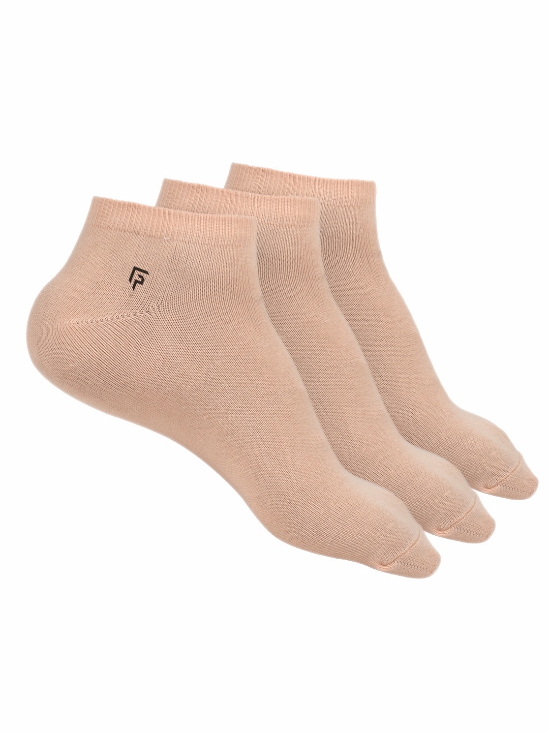 

FOOTPRINT 3 Pairs Unisex Organic Cotton Ankle Casual Bamboo Socks, Beige