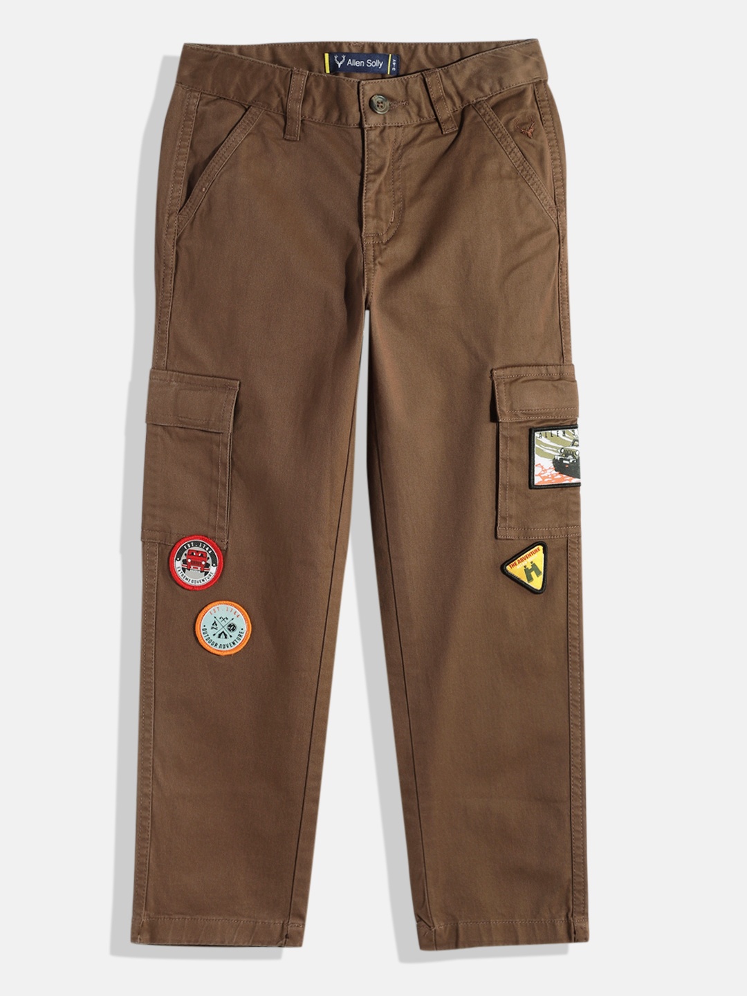 

Allen Solly Junior Boys Cargo Trousers, Brown