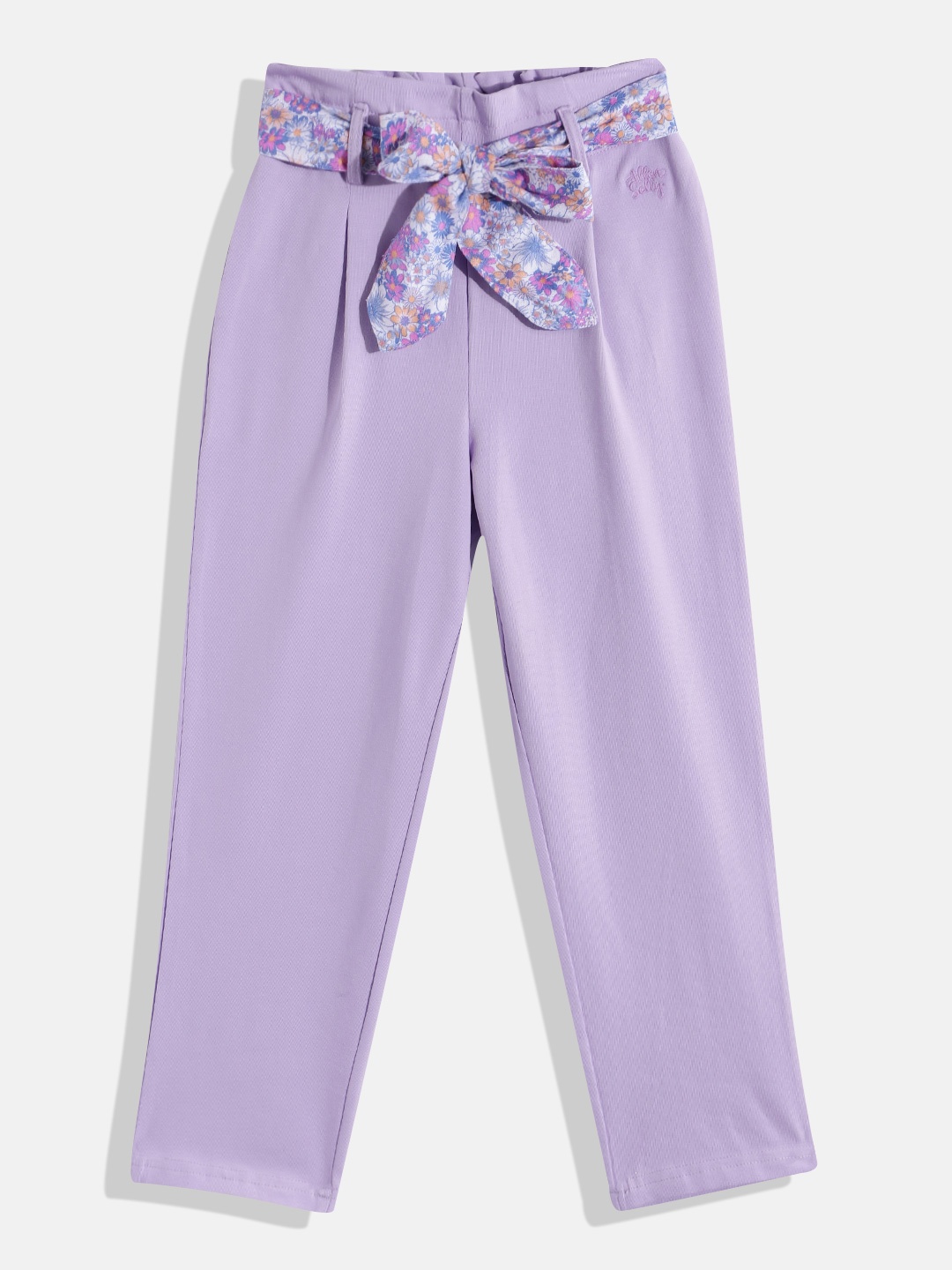 

Allen Solly Junior Girls Relaxed Fit Pleated Trousers, Lavender