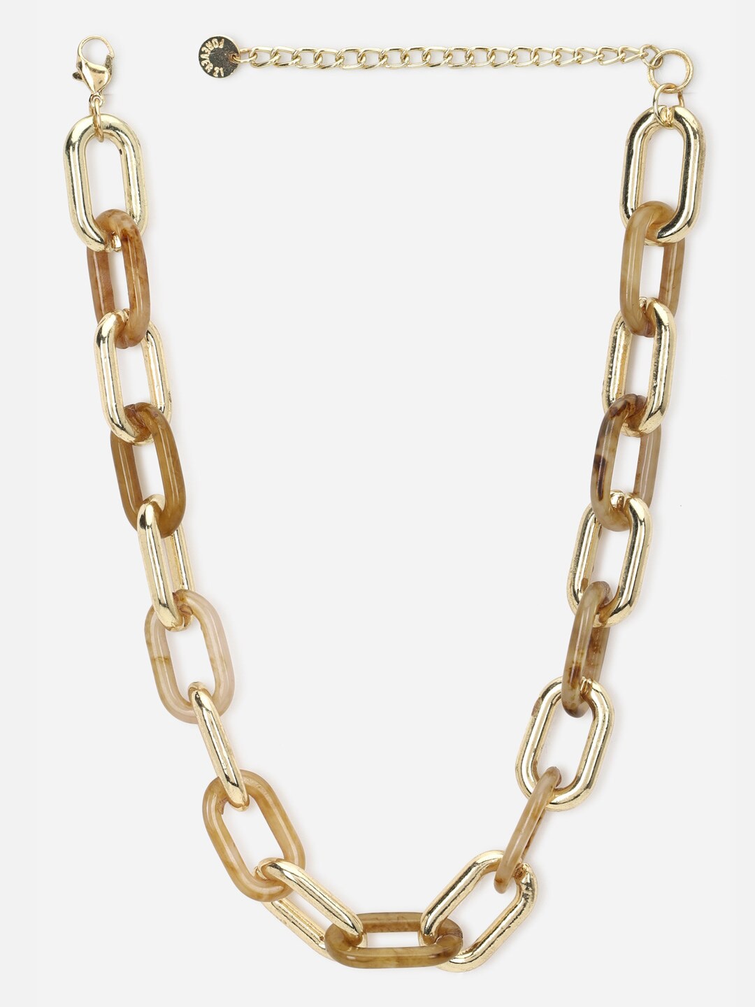 

FOREVER 21 Women Gold-Toned & Brown Necklace