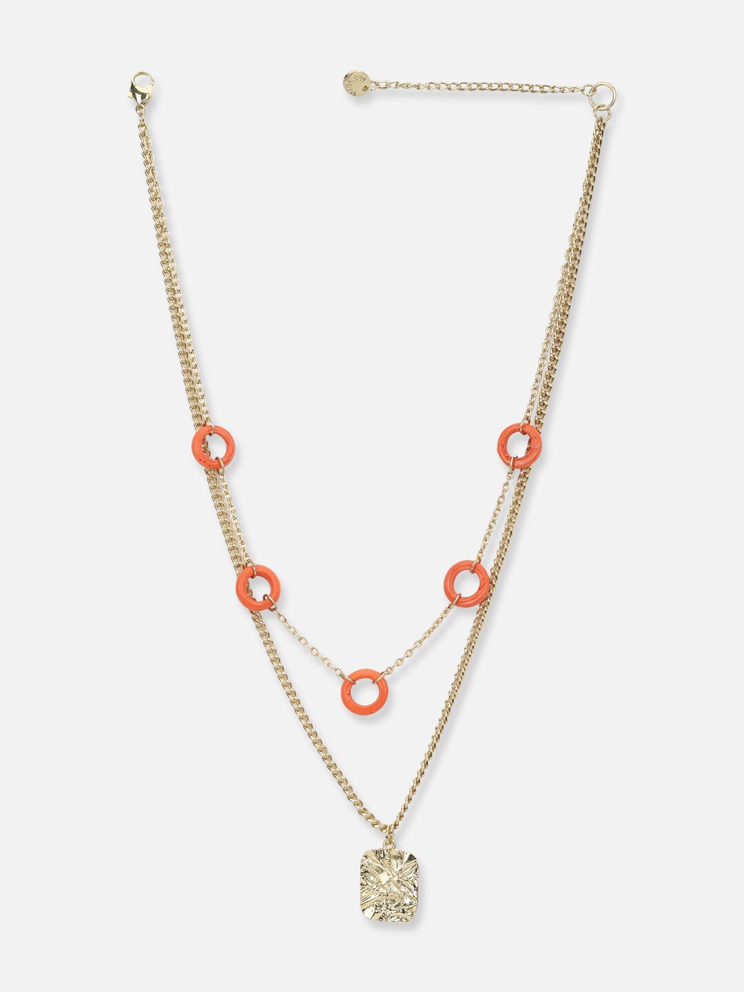 

FOREVER 21 Women Gold-Toned & Orange Necklace