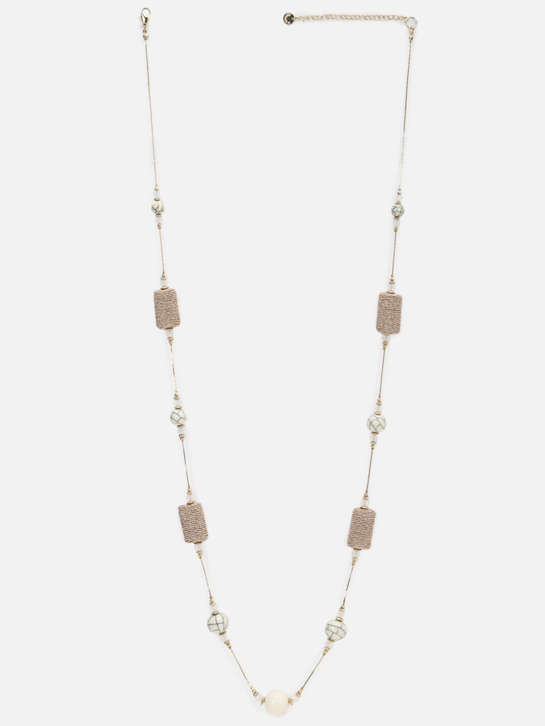 

FOREVER 21 Women Beige & White Necklace