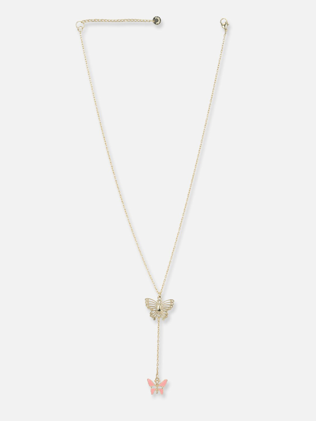 

FOREVER 21 Gold-Toned & Pink Necklace
