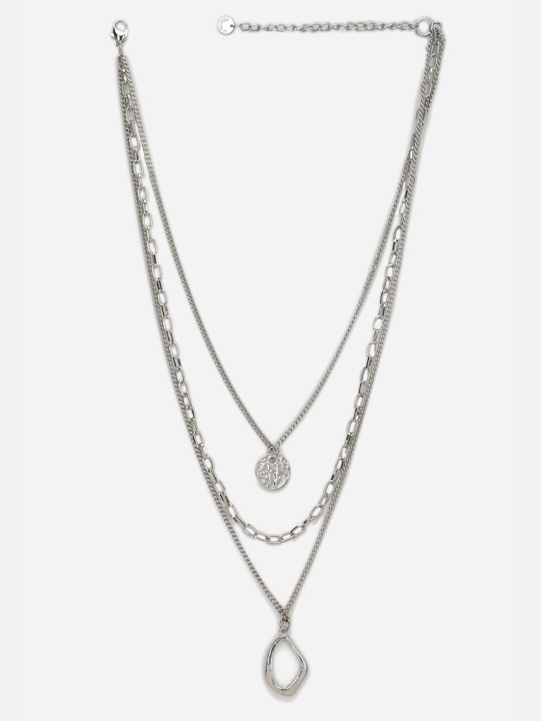 

FOREVER 21 Silver-Toned Layered Necklace