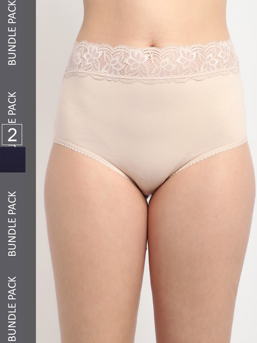 

Jinfo Women Pack of 2 Cotton Hipster Briefs, Beige
