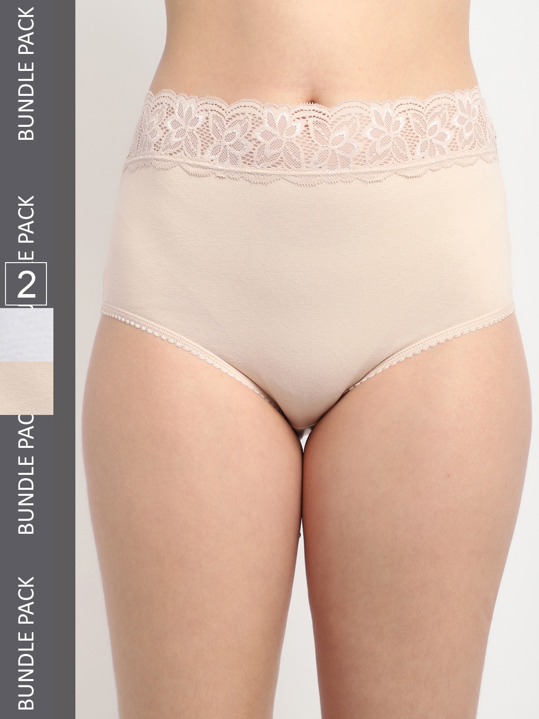 

Jinfo Women Pack Of 2 Hipster Briefs, White