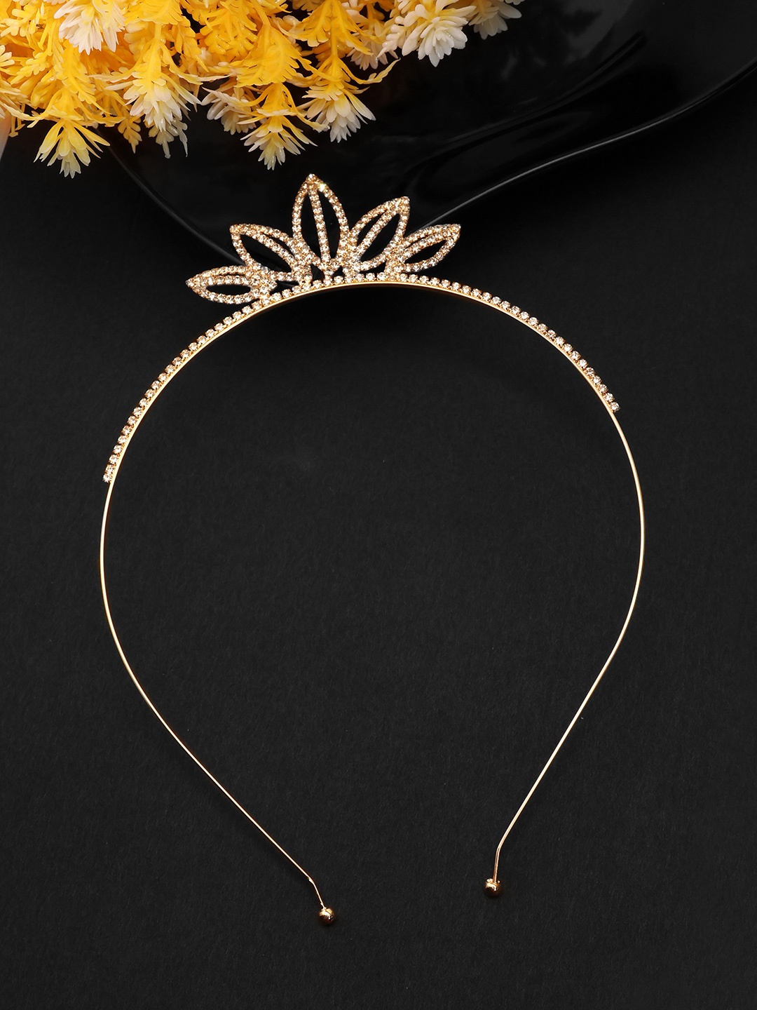 

LAIDA Women Embellished Hairband, Gold