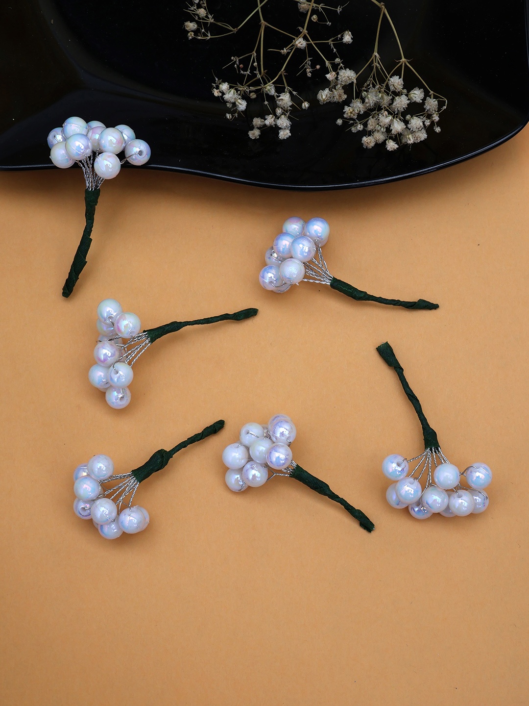 

LAIDA Women Set of 6 Embellished Hair Accessory Set, White