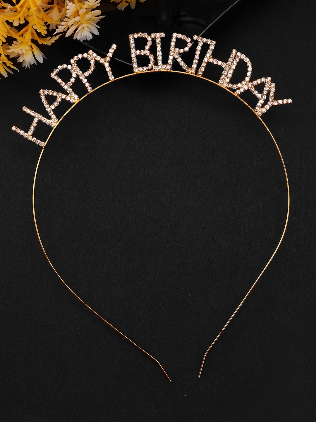 

LAIDA Women Embellished Hairband, Gold
