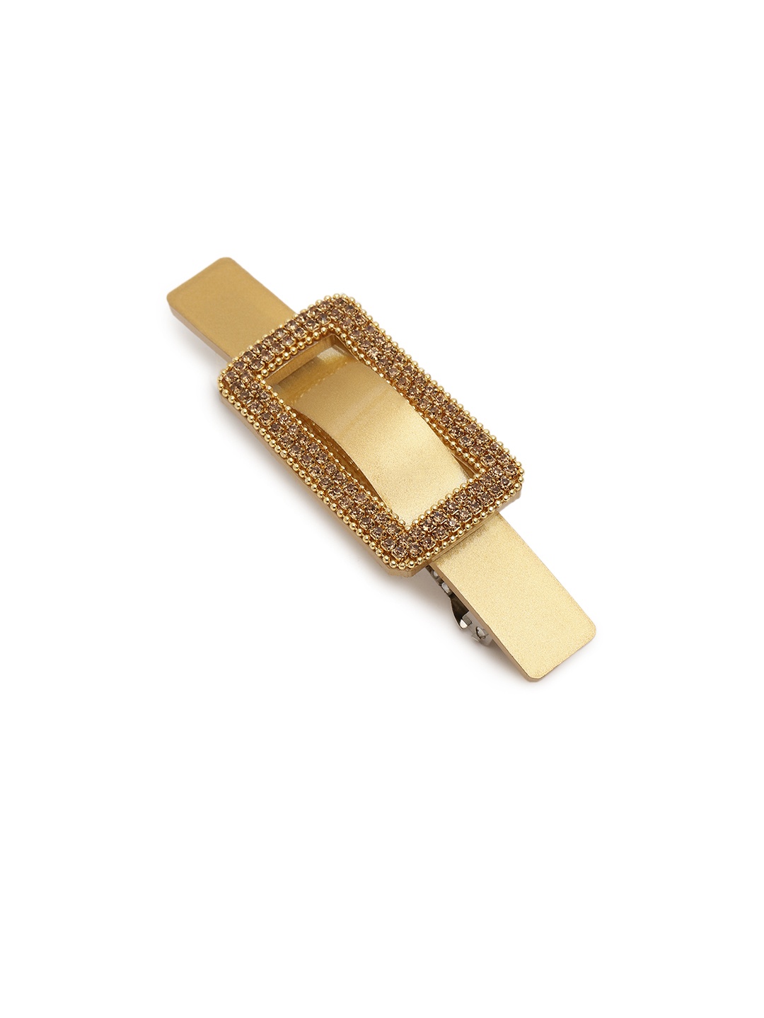 

LAIDA Women Embellished Metal French Barrette, Gold
