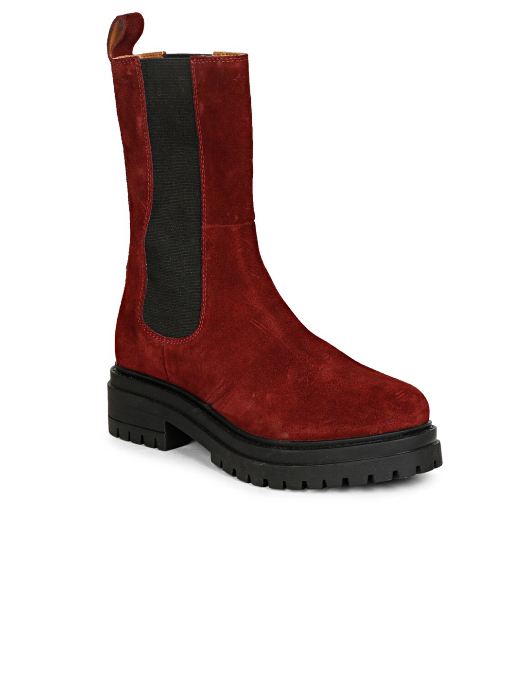 

Saint G Women Leather Regular Boots, Maroon