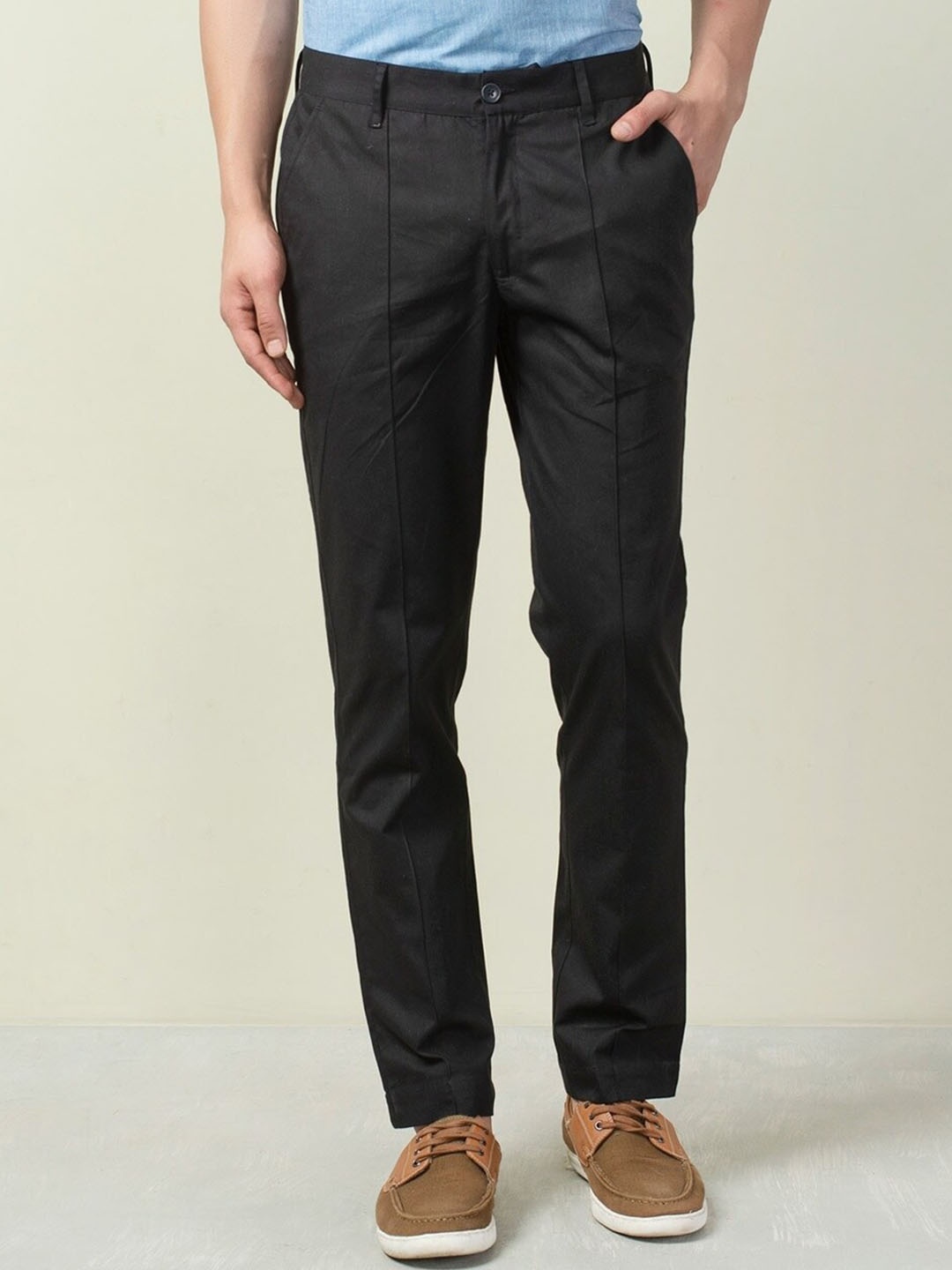 

Fabindia Men Black Chinos Trousers
