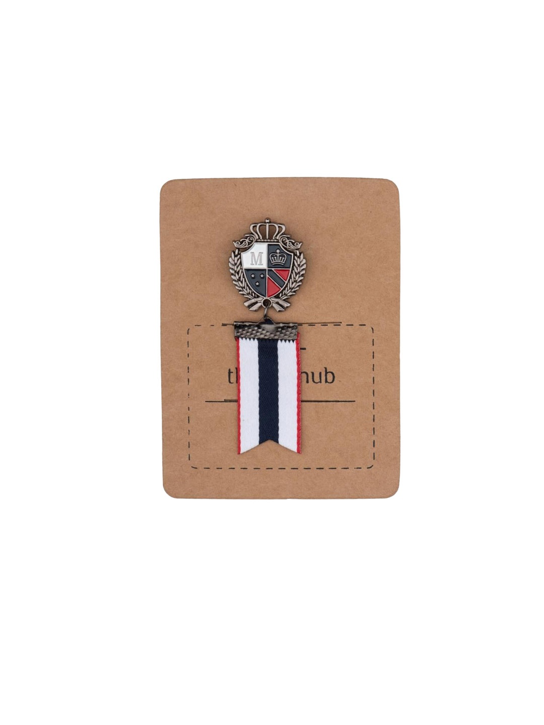 

The Tie Hub Men Country Flag Logo Lapel Pin, White