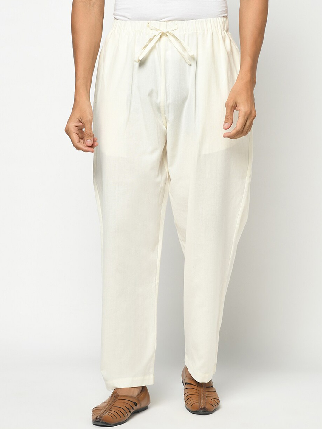 

Fabindia Men Cotton Pyjamas, Off white
