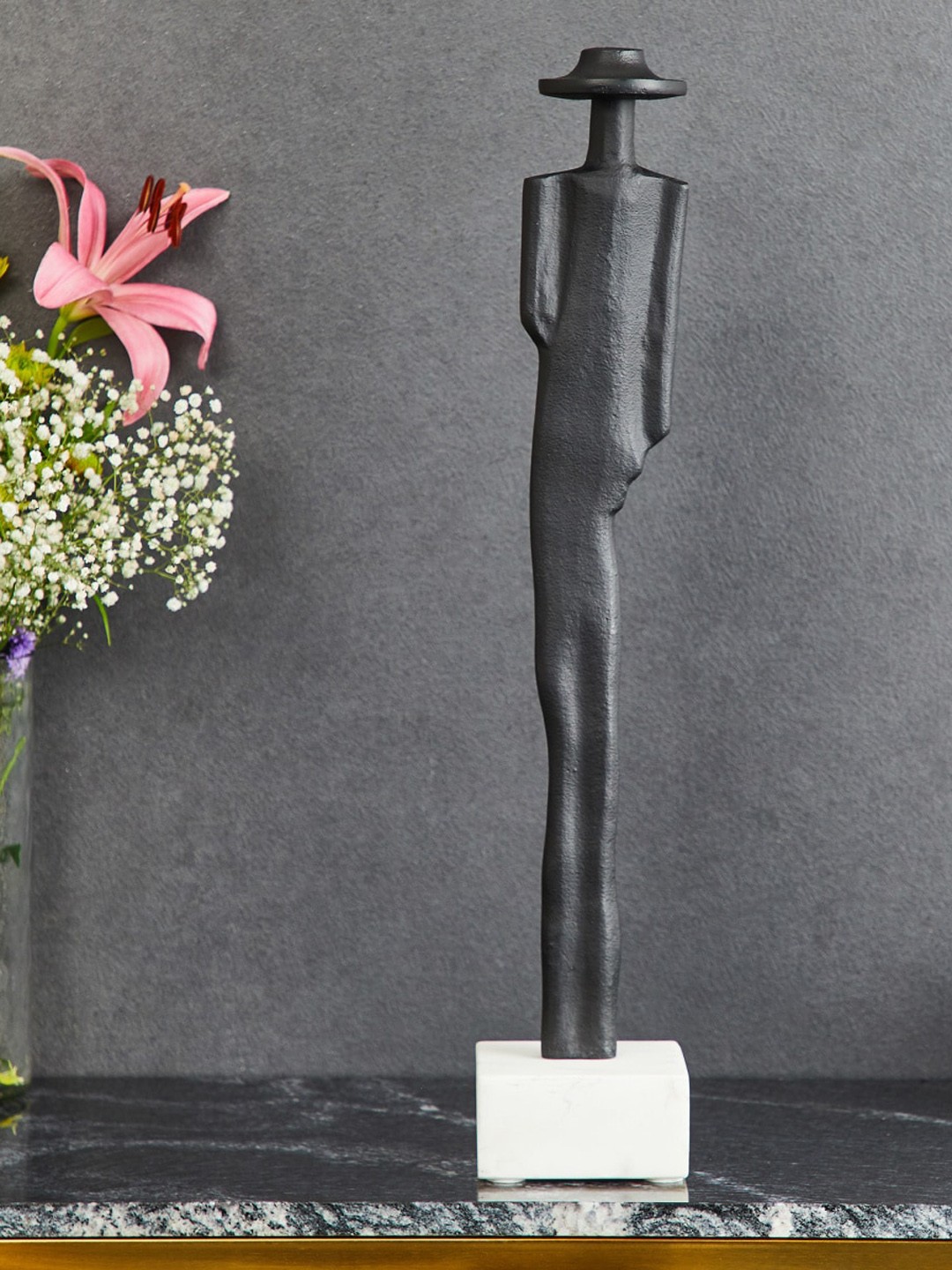 

Home Centre Textured French Showpiece, Black
