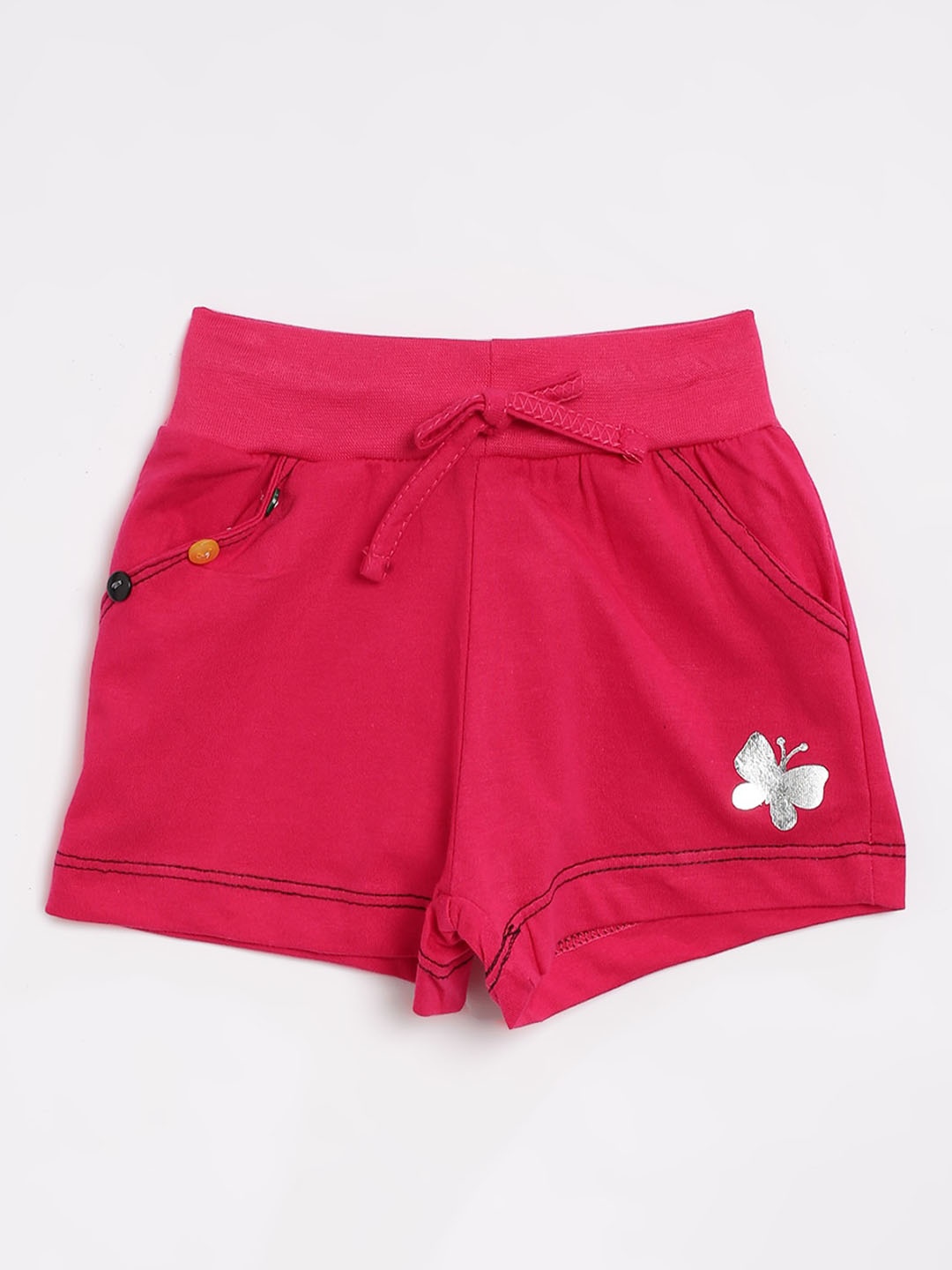 

V2 Value & Variety Girls Cotton Shorts, Pink