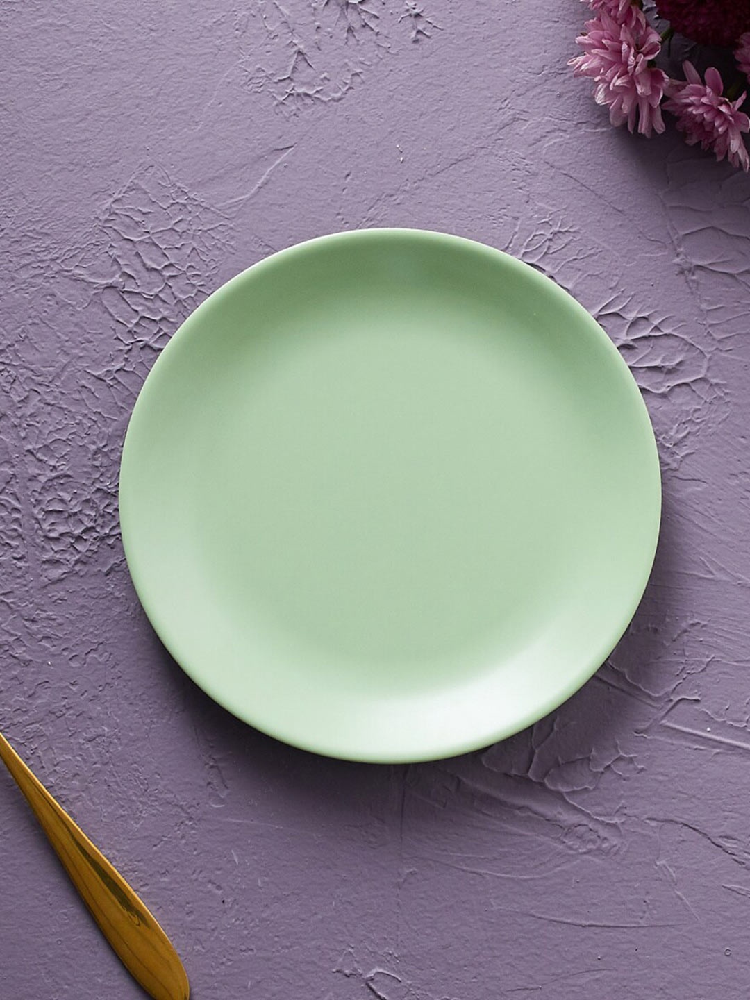 

Home Centre Corsica Soulful Pastels Green Melamine Glossy Plates