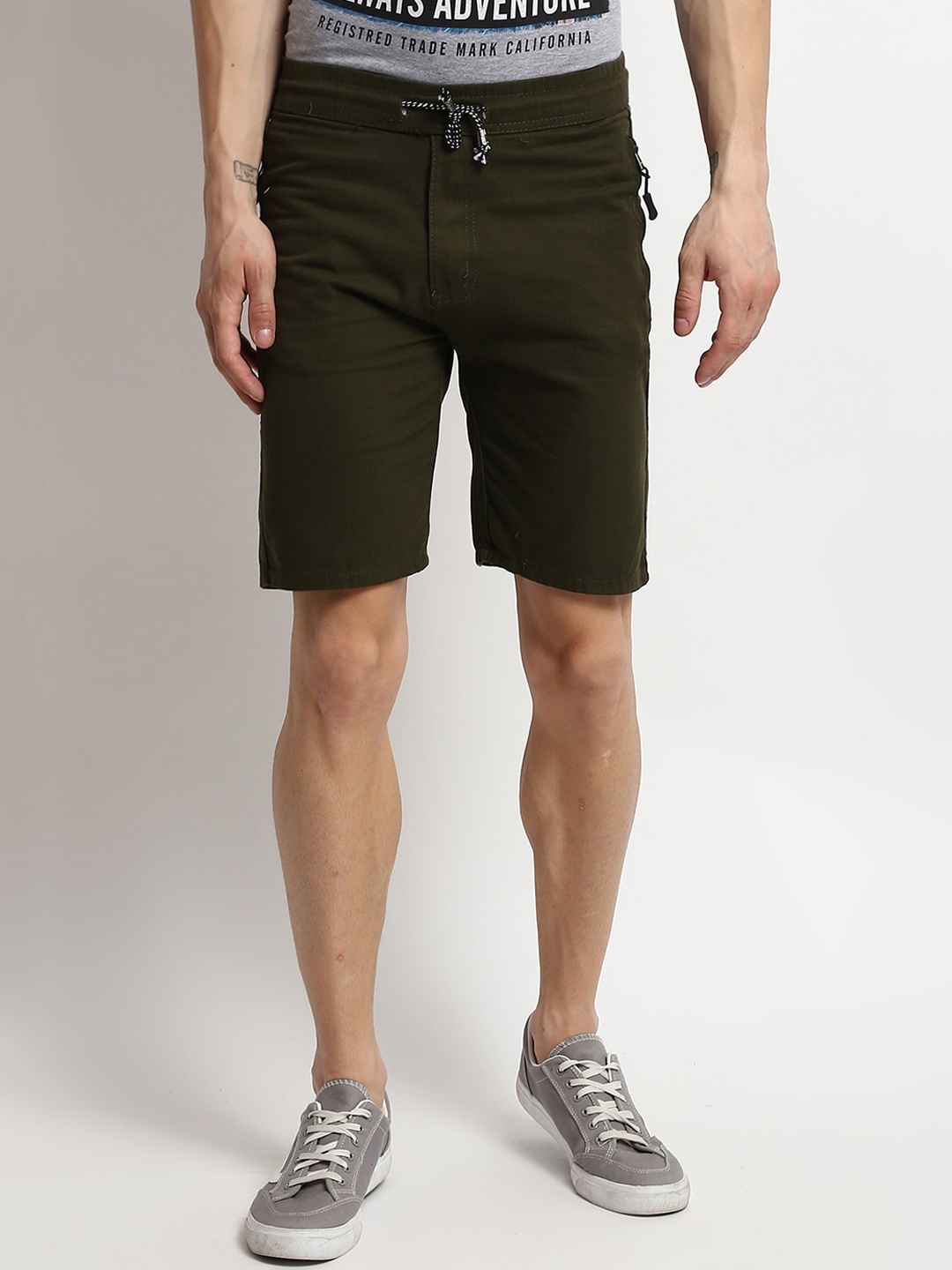

V2 Value & Variety Men Cotton Shorts, Green