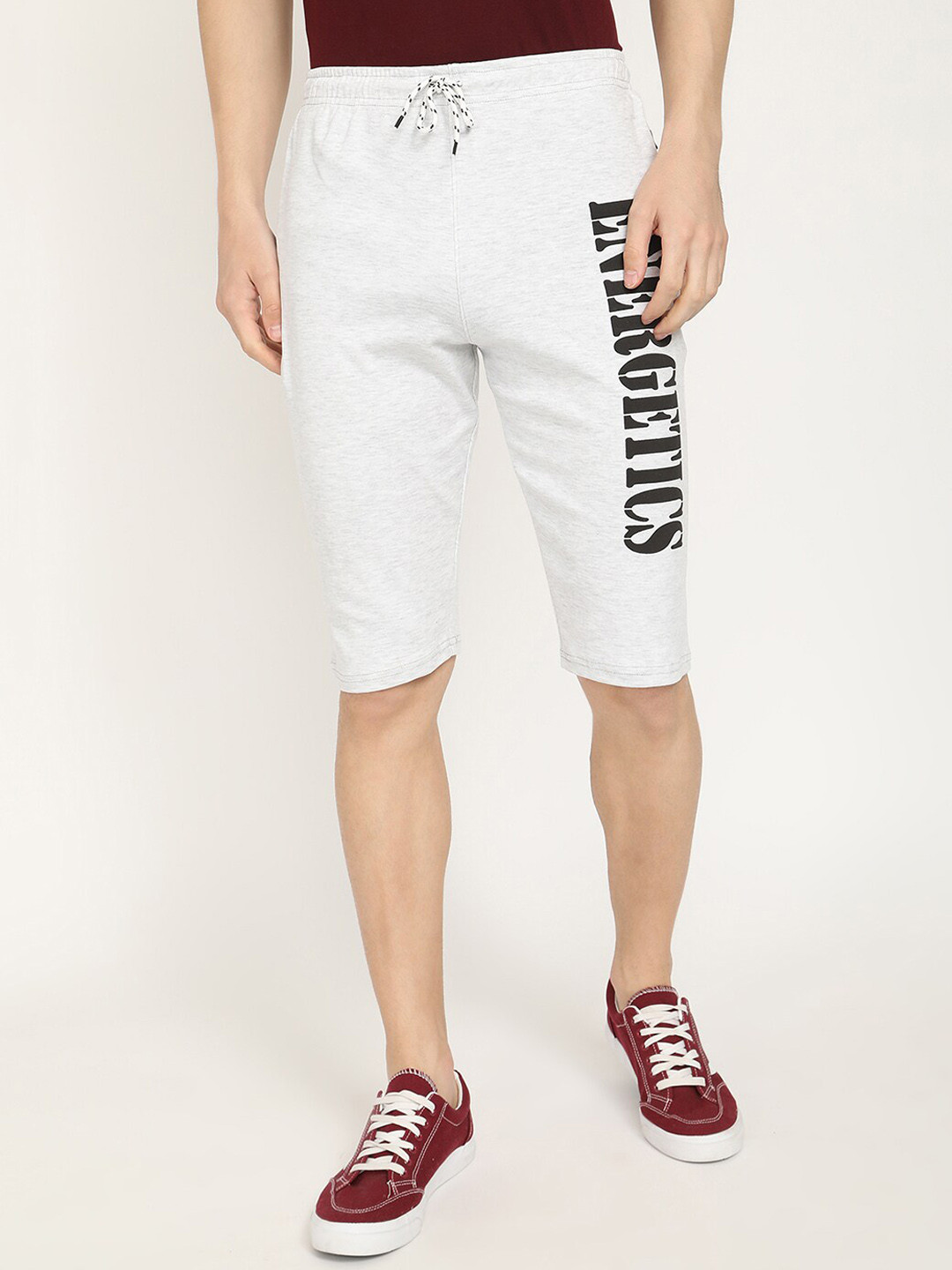 

V2 Value & Variety Men Typography Printed Shorts, Grey