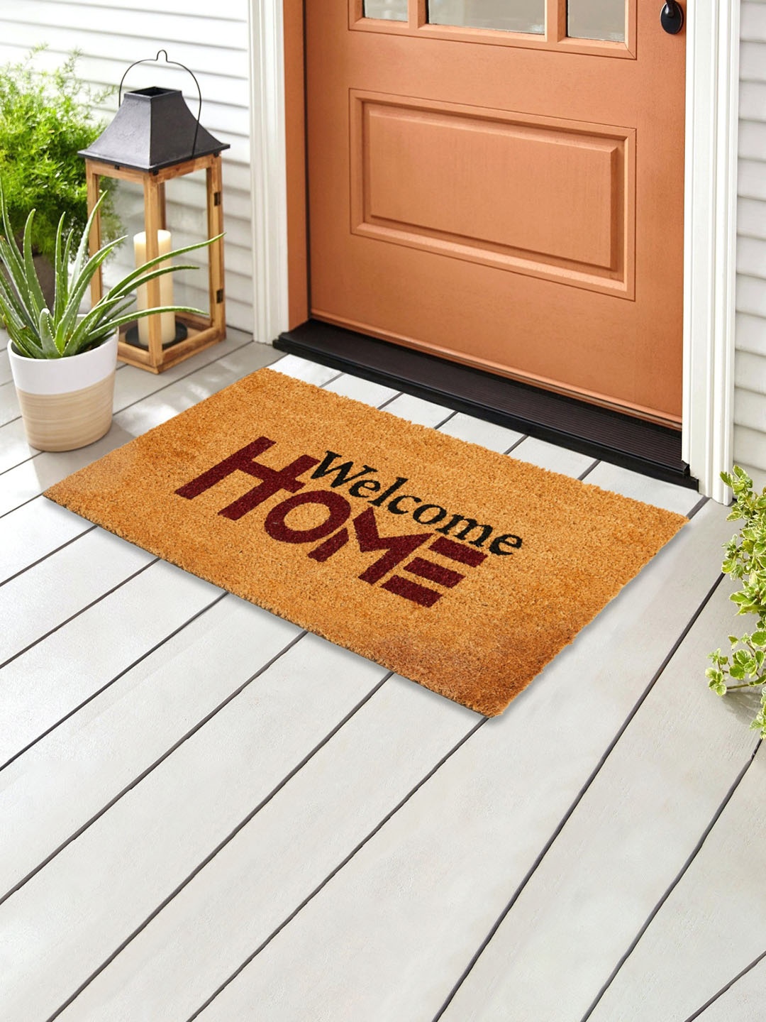 

Home Centre Brown Printed Anti-Skid Doormat