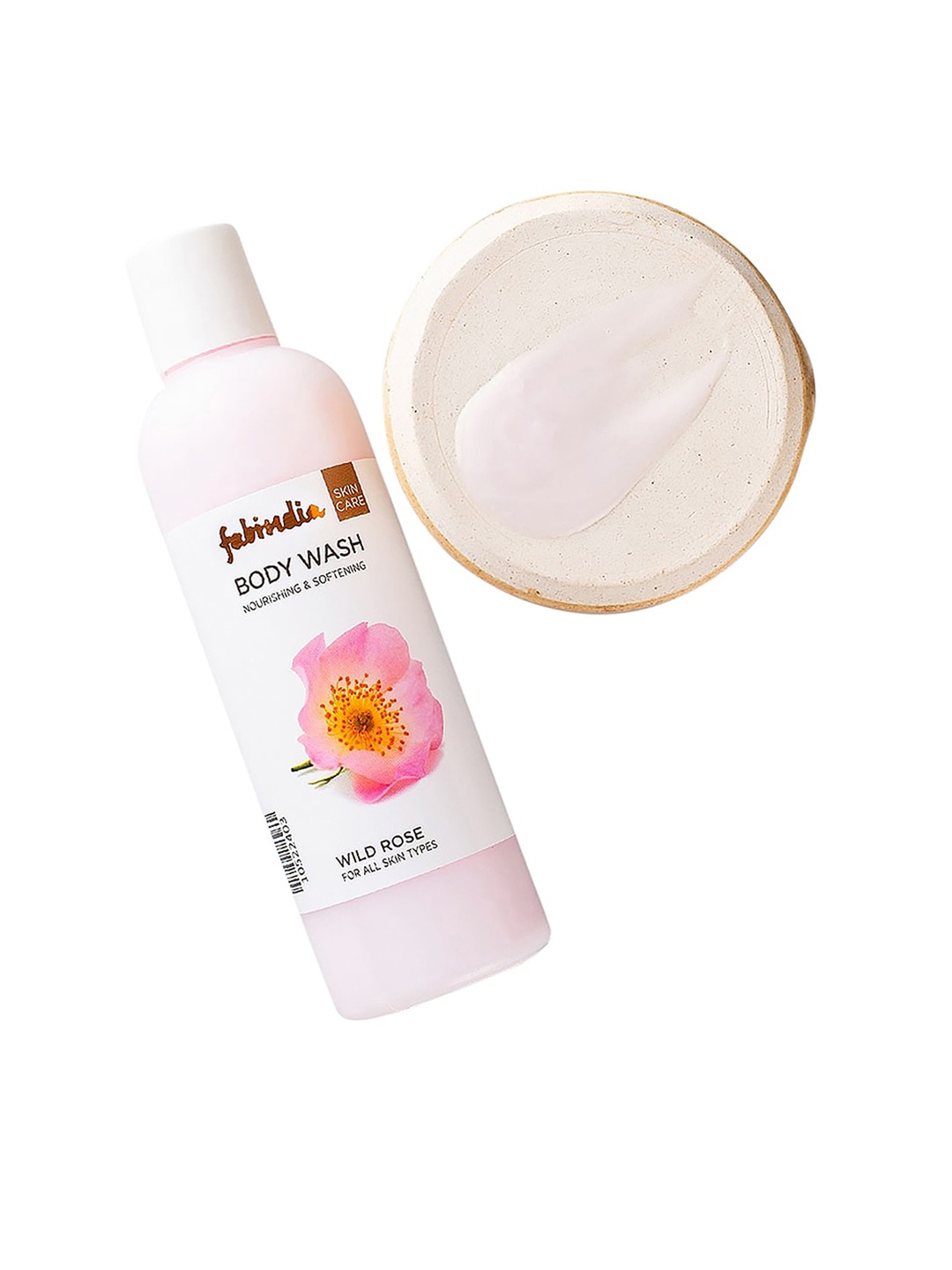 

Fabindia Wild Rose Nourishing & Softening Body Wash - 250 ml, Pink