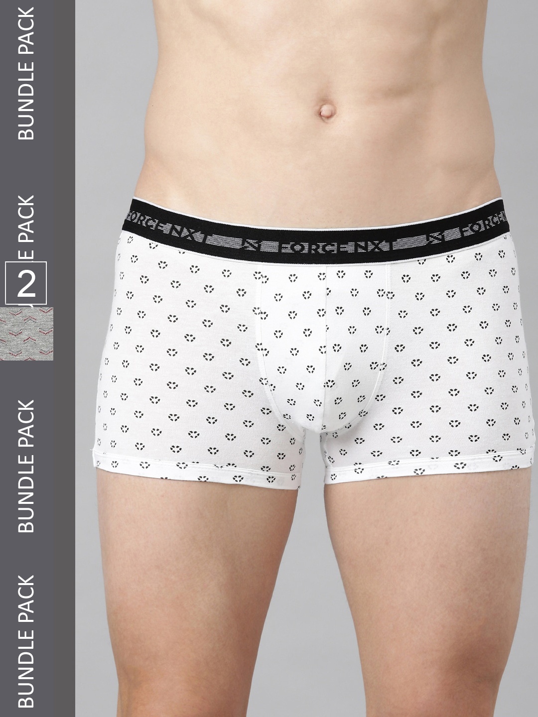 Force NXT Men Assorted Pack of 2 Cotton Trunk MNFF-136-ASSORTED