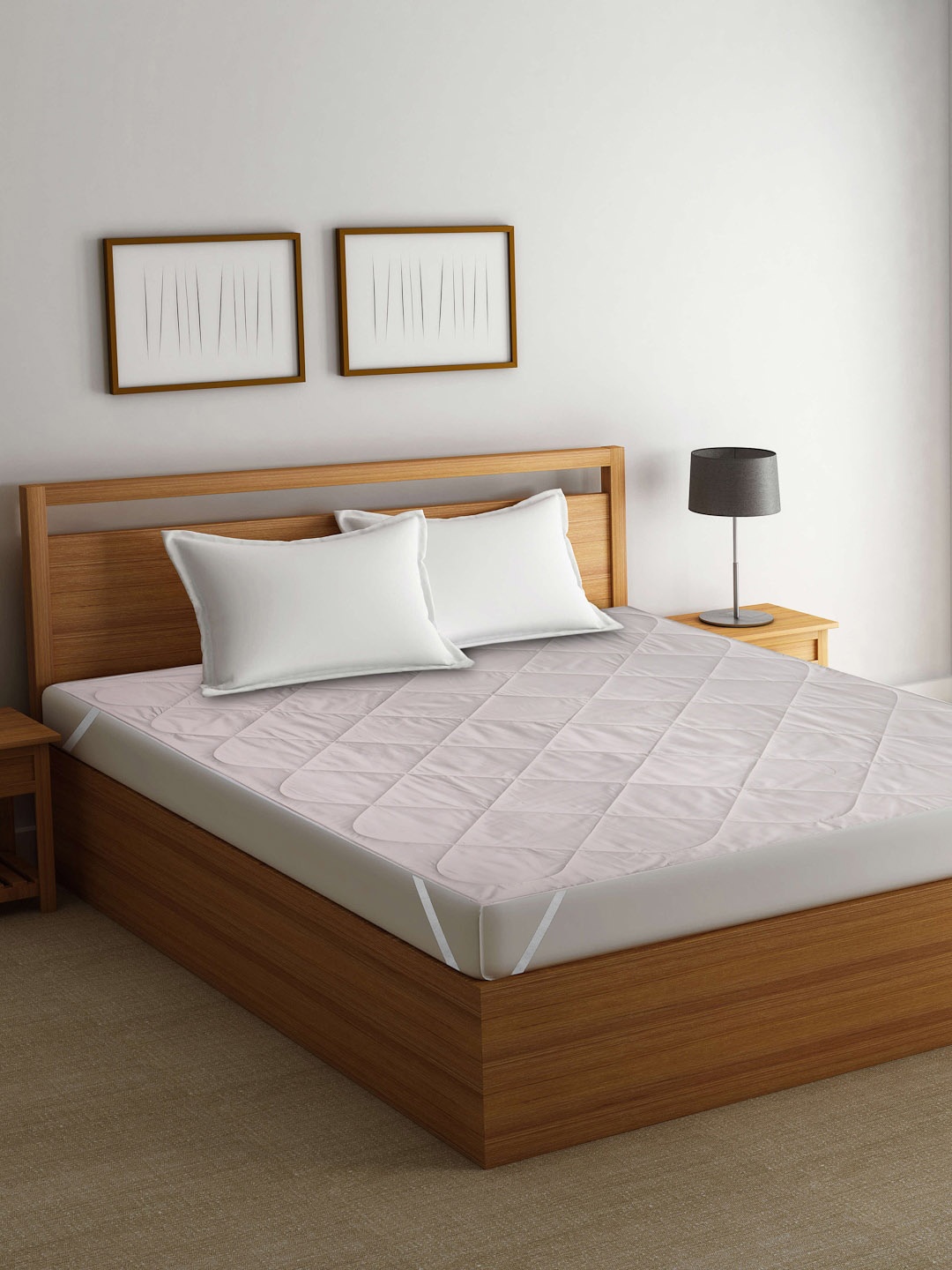 

ROMEE Cream King Size Waterproof Micro-Polycotton Mattress Protector