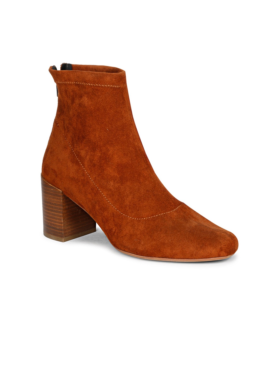 

Saint G Women Casual Block-Heeled Regular Boots, Tan