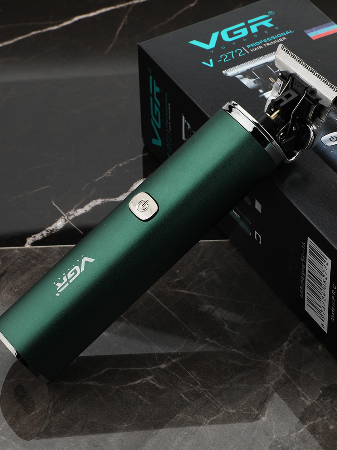 

VGR V-272 Professional Cordless Hair Clipper T-Blade Close Cutting Trimmer, Green