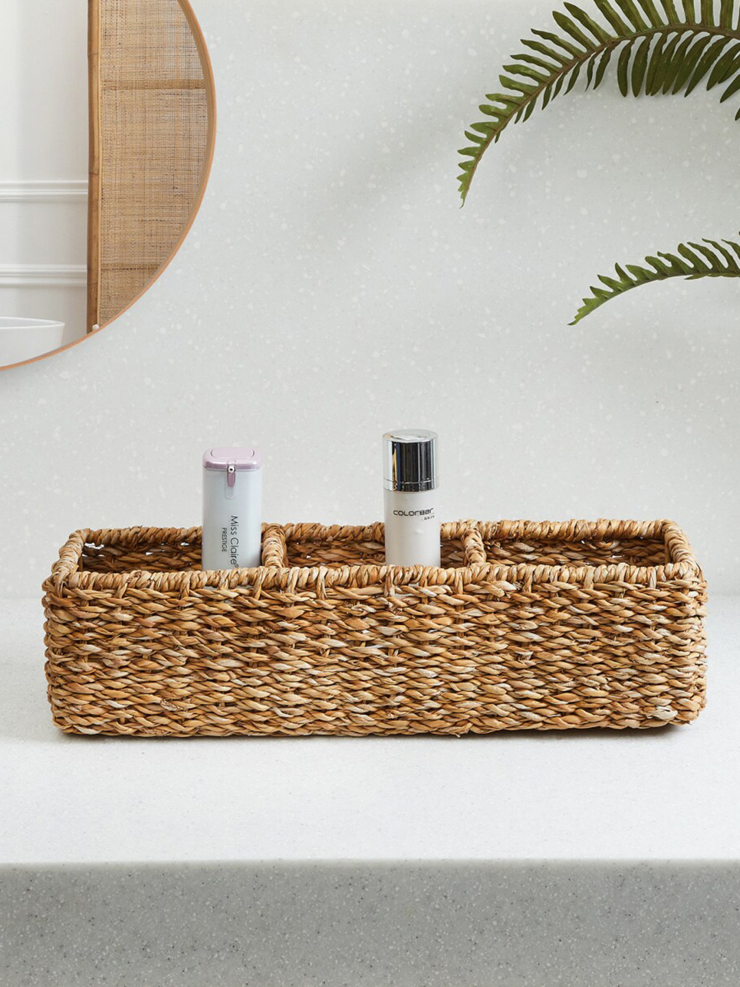 

Home Centre Brown 3-Compartment Storage Organiser