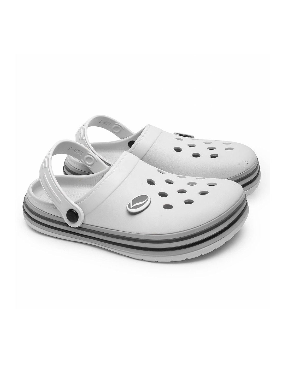 

Lancer Men Self Design Rubber Clogs, Grey