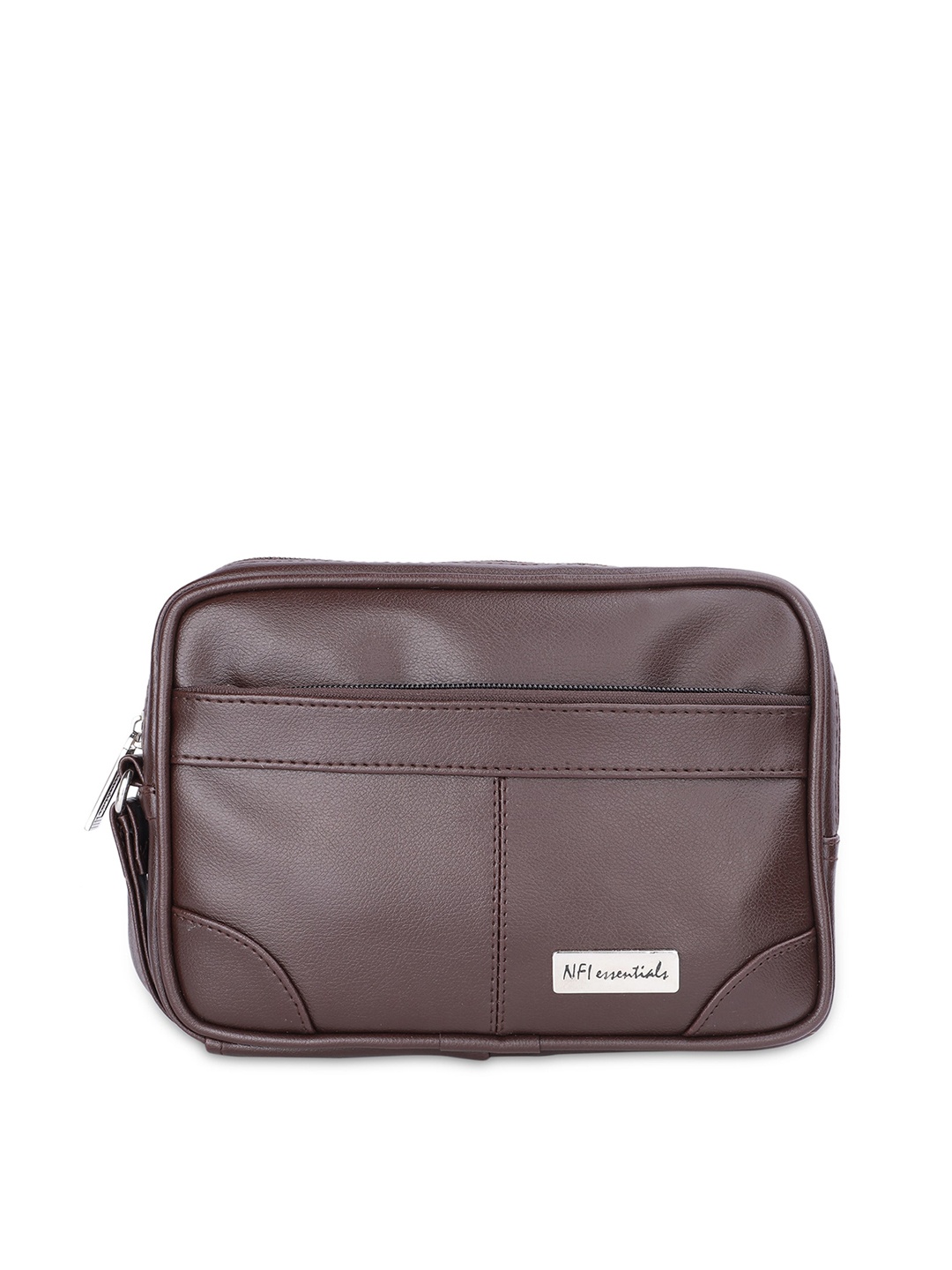 

NFI essentials Men Travel Pouch, Brown