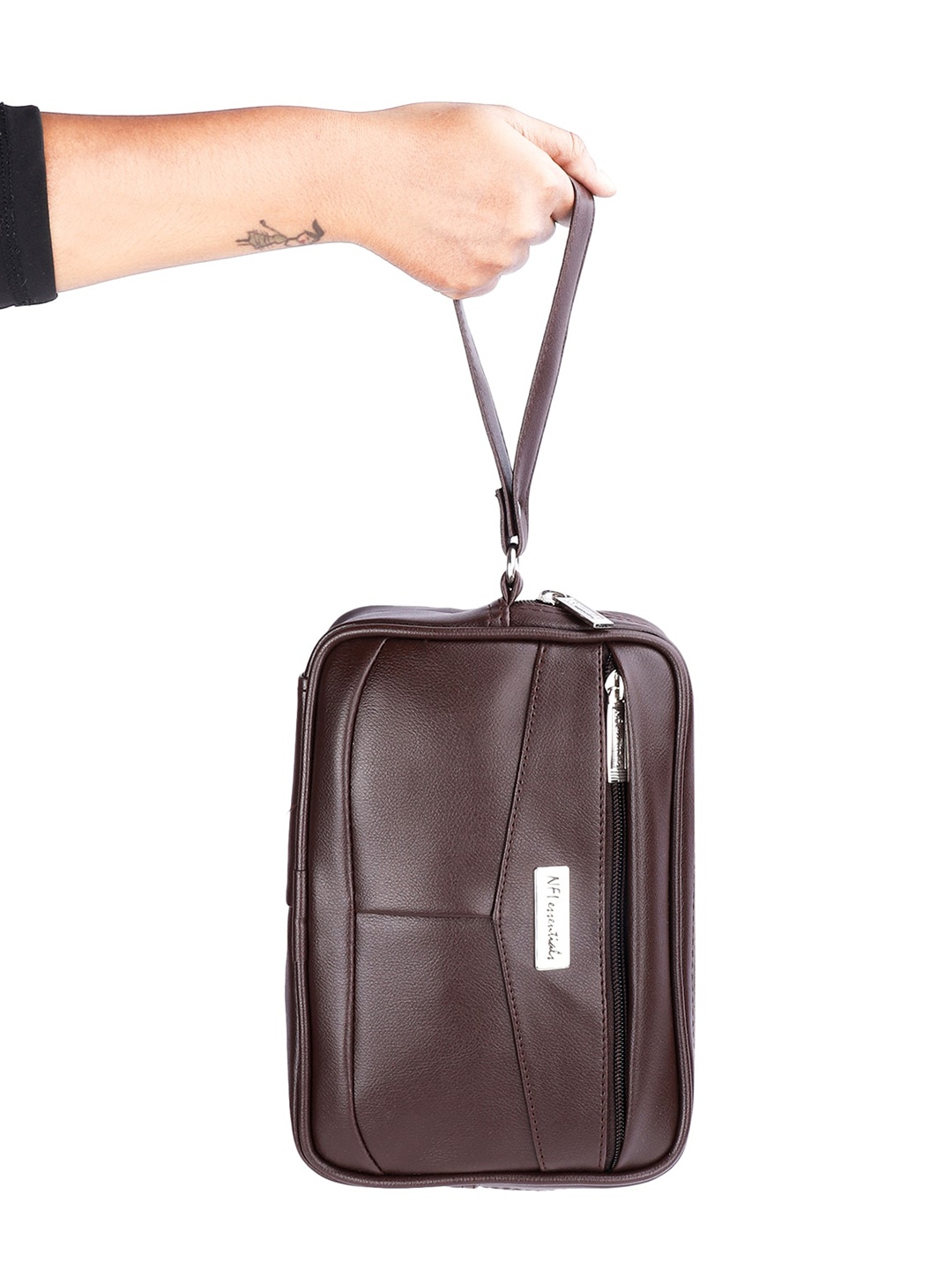 

NFI essentials Brown Travel Pouch