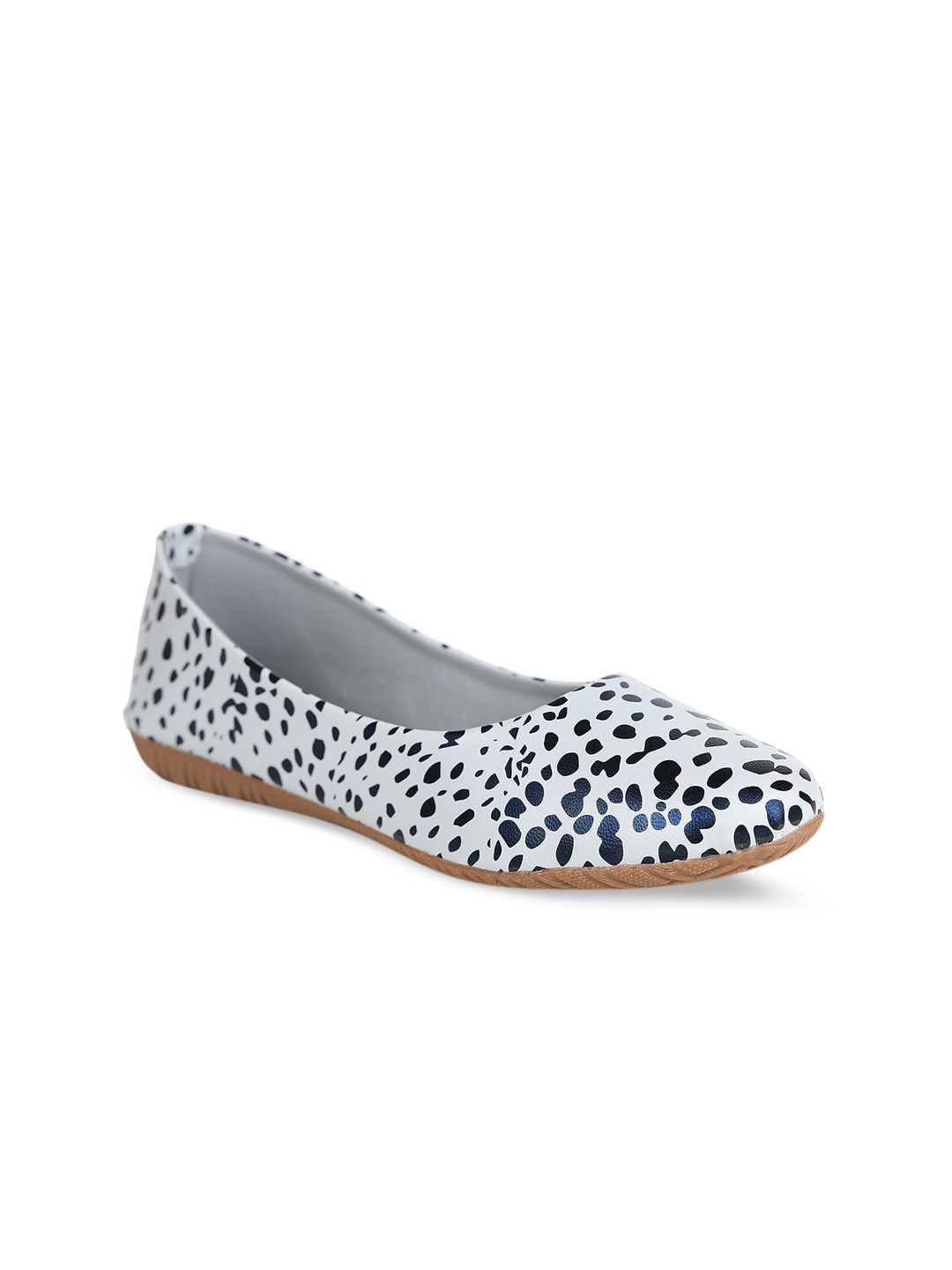 

Moonwalk Women Printed Ballerinas, White