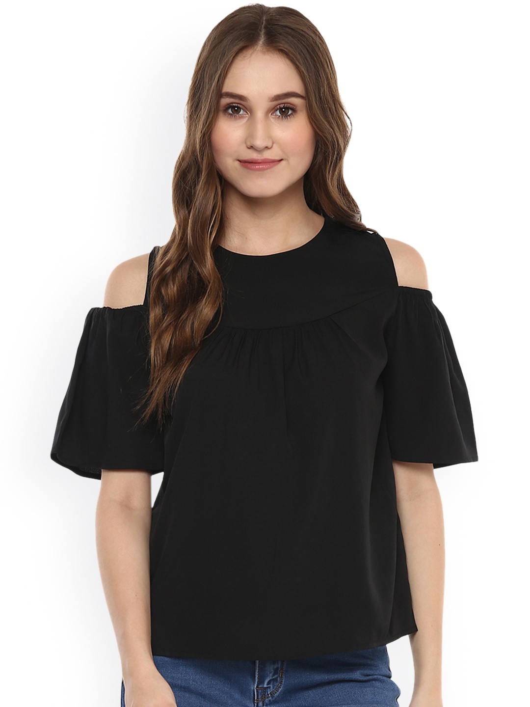 

Harpa Women Black Solid Top