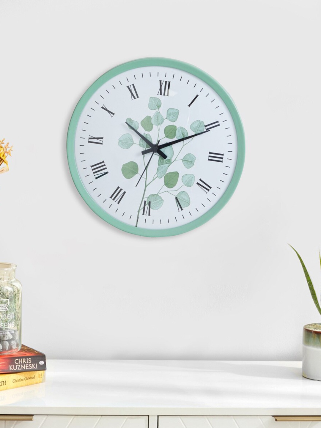 

Home Centre Corsica Irwin White & Black Printed Contemporary Round Wall Clock
