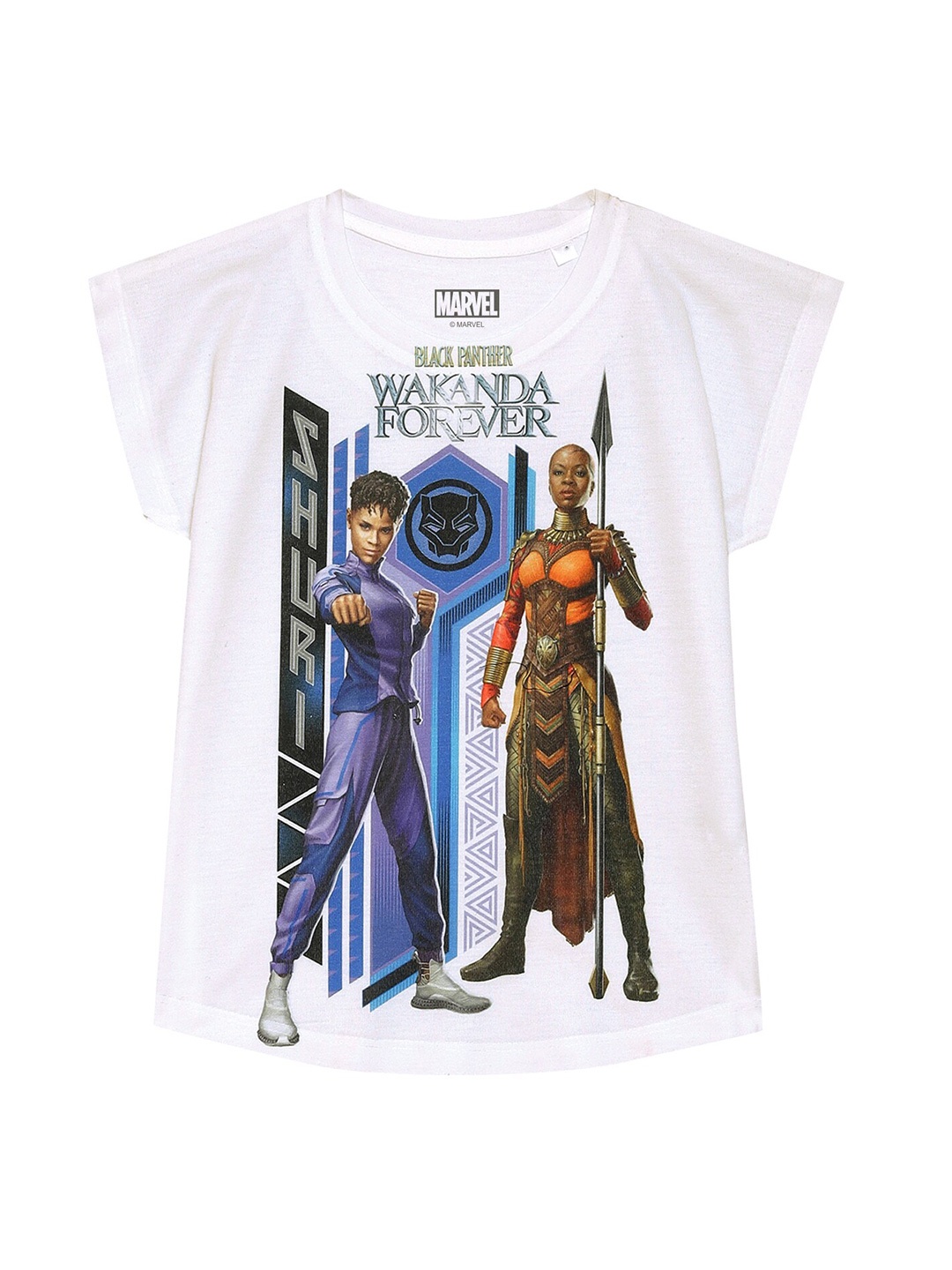 

Marvel by Wear Your Mind Print Extended Sleeves Top, White