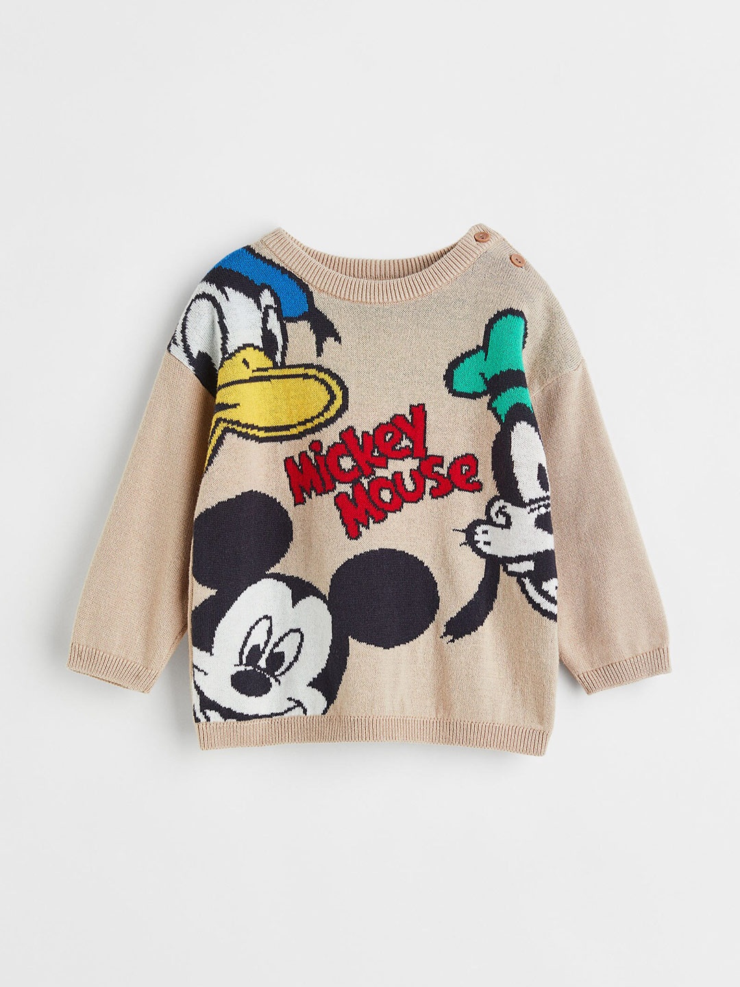 

H&M Boys Jacquard-Knit Jumper, Beige
