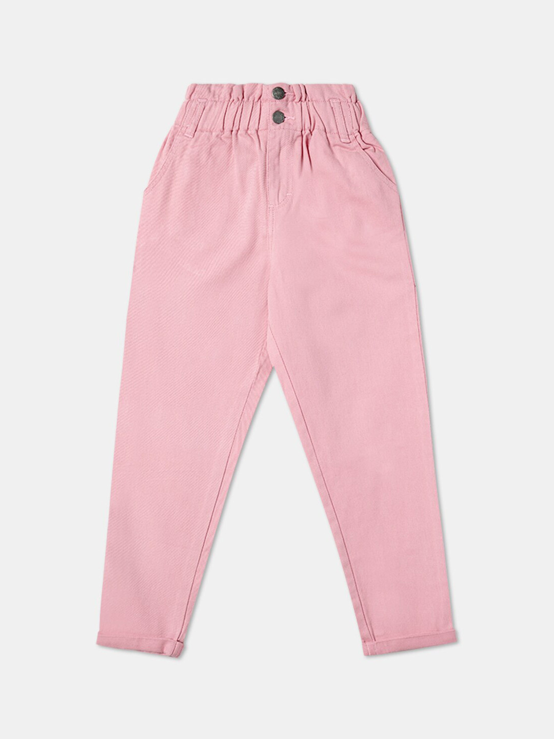 

R&B Girls Regular Fit Cotton Trouser, Pink