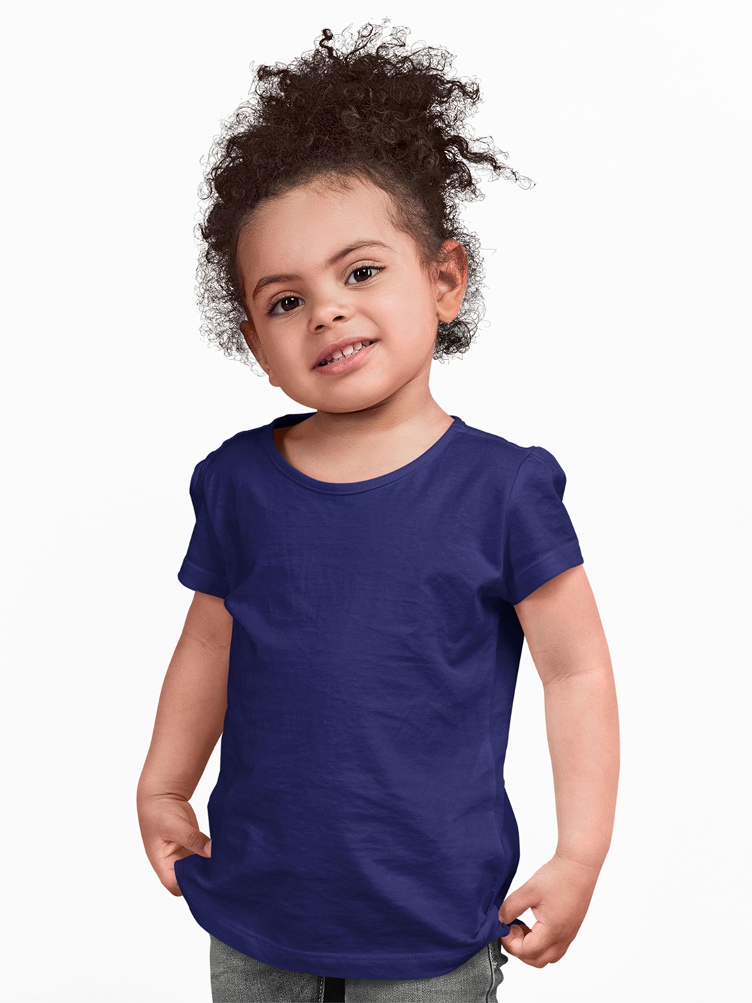 

MA Baby Pure Cotton Bio Finish Raw Edge T-shirt, Navy blue