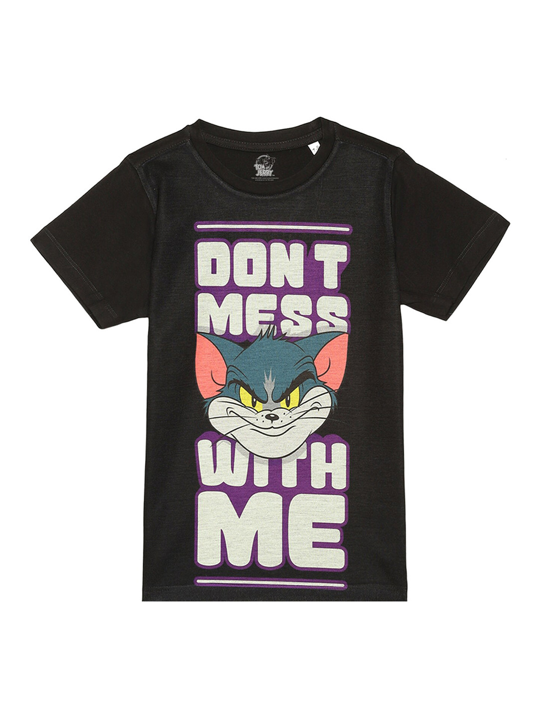 

DC by Wear Your Mind Boys Tom & Jerry Printed T-shirt, Black