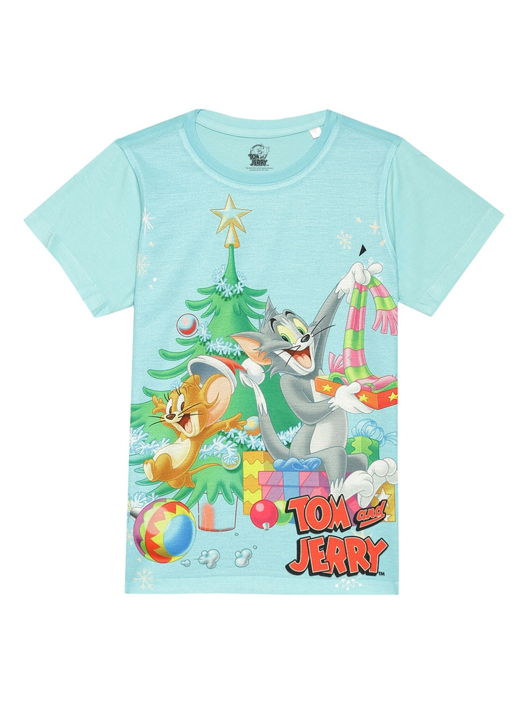 

DC by Wear Your Mind Boys Tom & Jerry Graphic Printed T-shirt, Blue