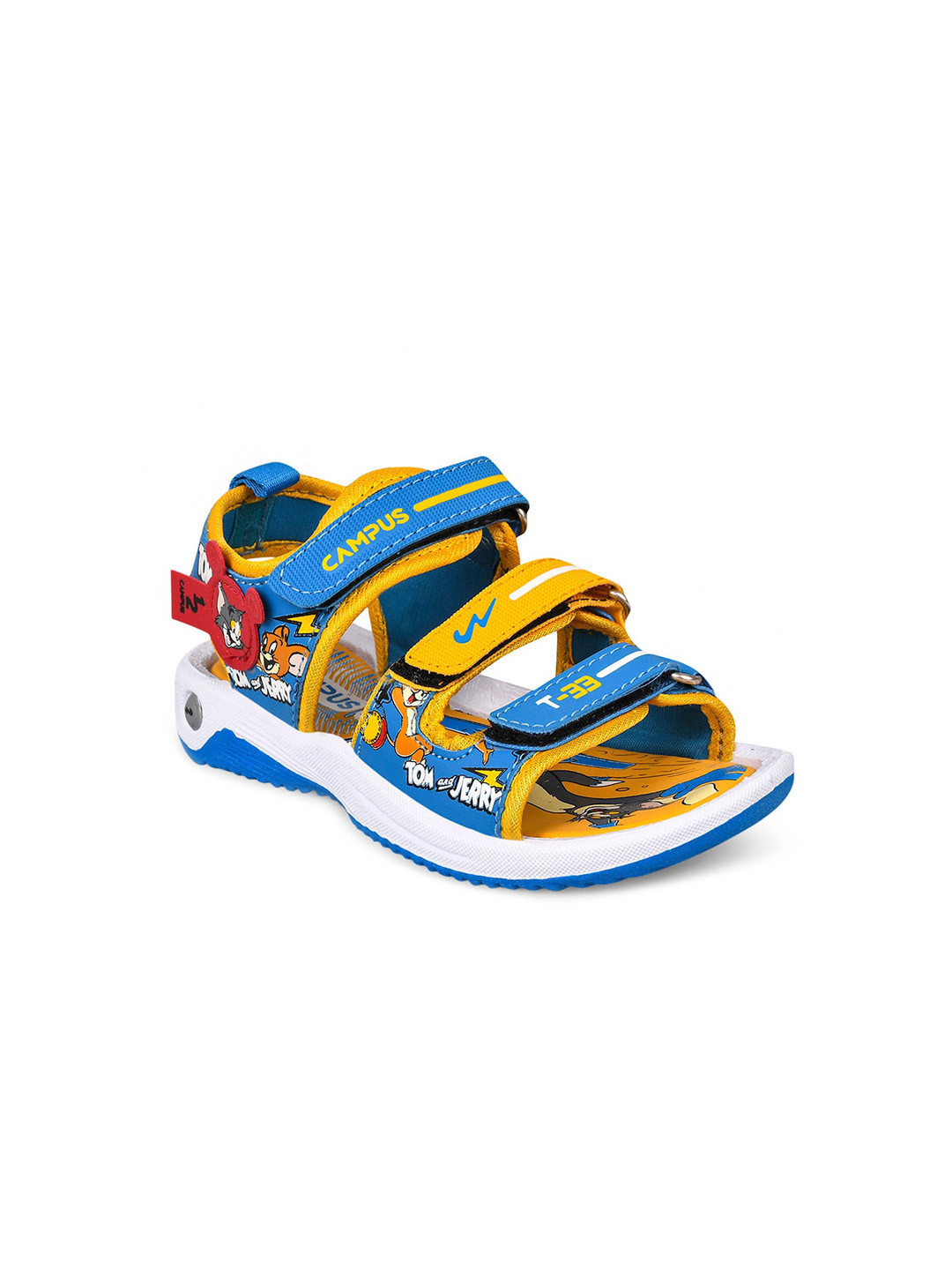 

Campus Kids Printed Sports Sandals, Blue